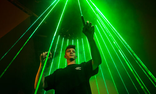 The Laser Harp